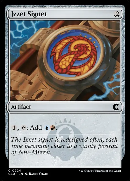 Izzet Signet, Magic card CLU 224 — Ravnica: Clue Edition set