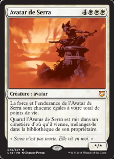 Avatar de Serra, carte Magic C18 73 — extension Commander 2018