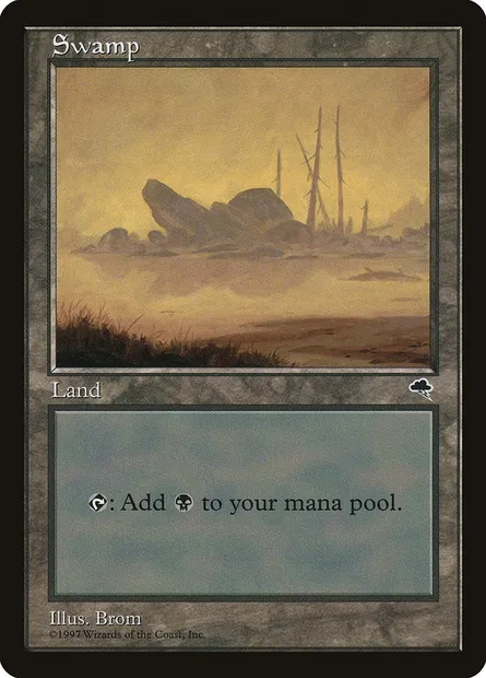 Swamp, Magic card TMP 341 — Tempest set
