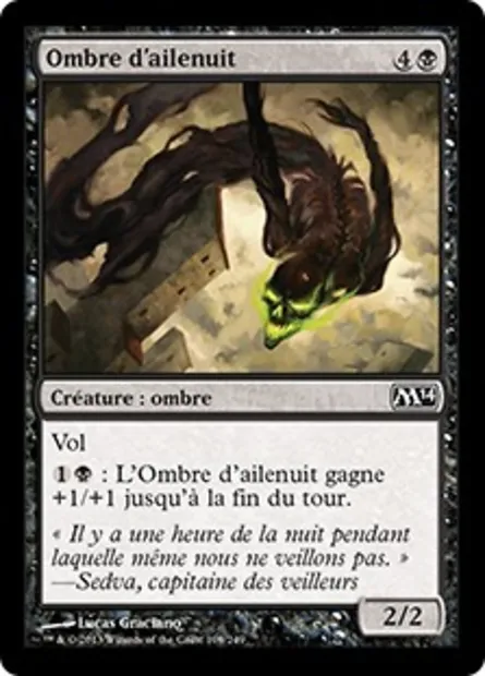 Ombre d'ailenuit, carte Magic M14 109 — extension Magic 2014