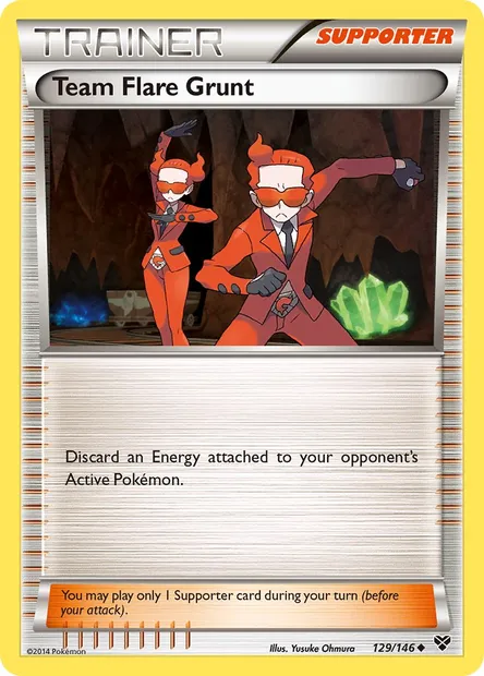 Team Flare Grunt, Pokémon card XY 129 — XY set