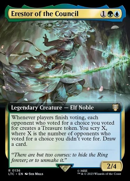 Erestor of the Council, Magic card LTC 136 — Tales of Middle-earth Commander set