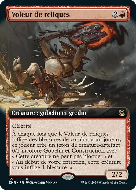 Voleur de reliques, carte Magic ZNR 351 — extension Renaissance de Zendikar