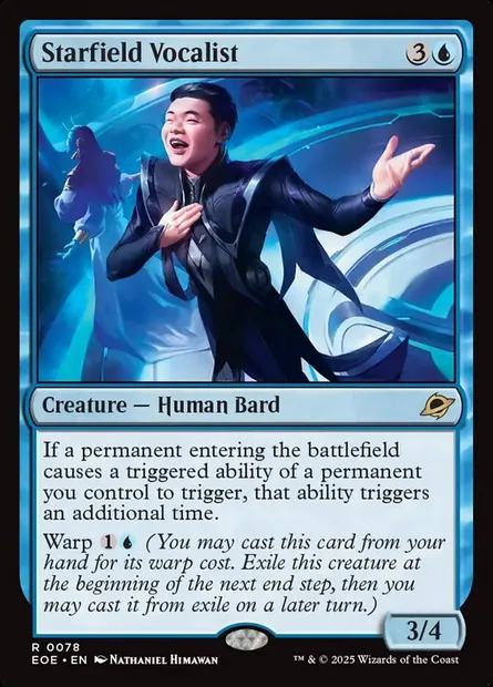 Starfield Vocalist, Magic card EOE 78 — Edge of Eternities set