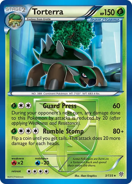 Torterra, Pokémon card PLS 3 — Plasma Storm set
