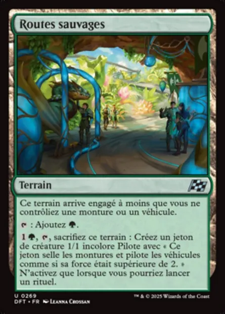 Routes sauvages, carte Magic DFT 269 — extension Aetherdrift