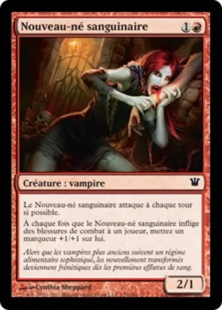 Nouveau-né sanguinaire, carte Magic ISD 131 — extension Innistrad