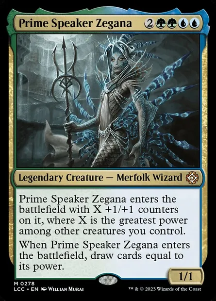 Prime Speaker Zegana, Magic card LCC 278 — The Lost Caverns of Ixalan Commander set