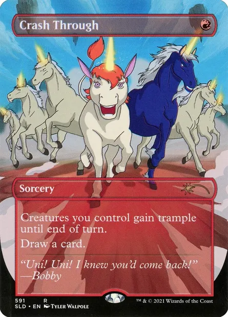Passer à travers, carte Magic SLD 591 — extension Secret Lair Drop