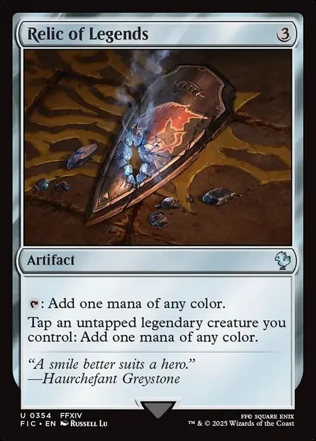 Relic of Legends, Magic card FIC 354 — Final Fantasy Commander set