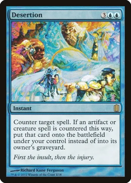 Desertion, Magic card CM1 4 — Commander's Arsenal set