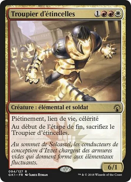 Troupier d'étincelles, carte Magic GK1 94 — extension GRN Guild Kit