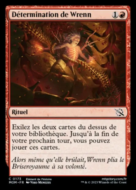 Détermination de Wrenn, carte Magic MOM 173 — extension L'invasion des machines