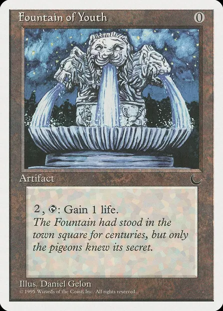 Fontaine de jouvence, carte Magic CHR 98 — extension Chronicles
