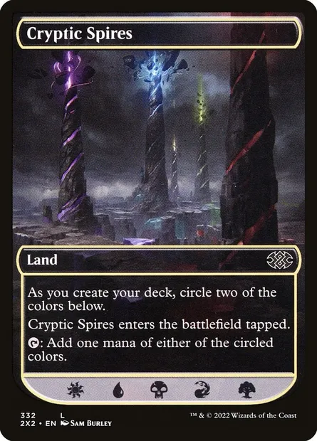 Cryptic Spires, Magic card 2X2 332 — Double Masters 2022 set