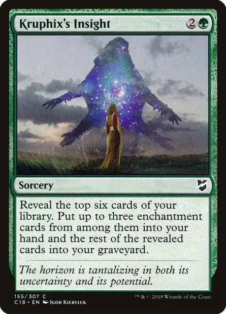 Kruphix's Insight, Magic card C18 155 — Commander 2018 set