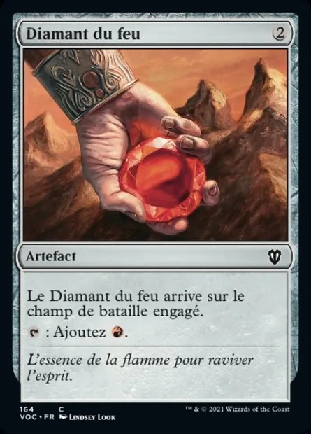 Diamant du feu, carte Magic VOC 164 — extension Crimson Vow Commander
