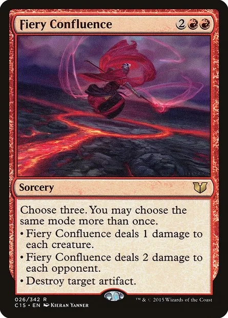 Fiery Confluence, Magic card C15 26 — Commander 2015 set
