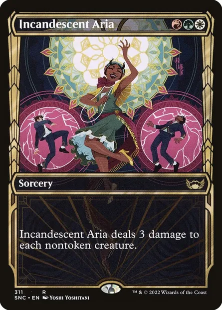 Incandescent Aria, Magic card SNC 311 — Streets of New Capenna set