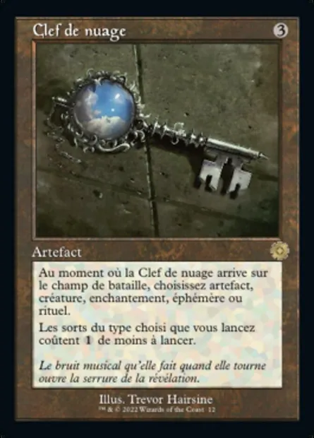 Clef de nuage, carte Magic BRR 12 — extension The Brothers' War Retro Artifacts
