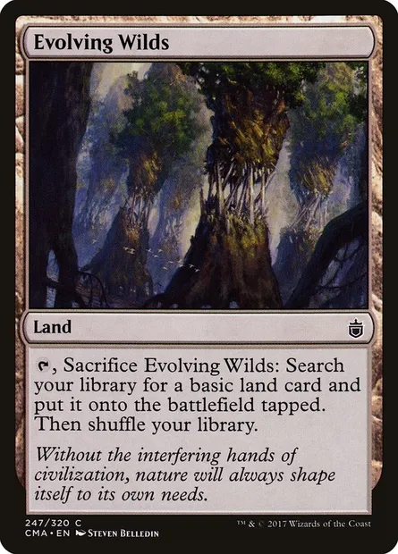 Evolving Wilds, Magic card CMA 247 — Commander Anthology set