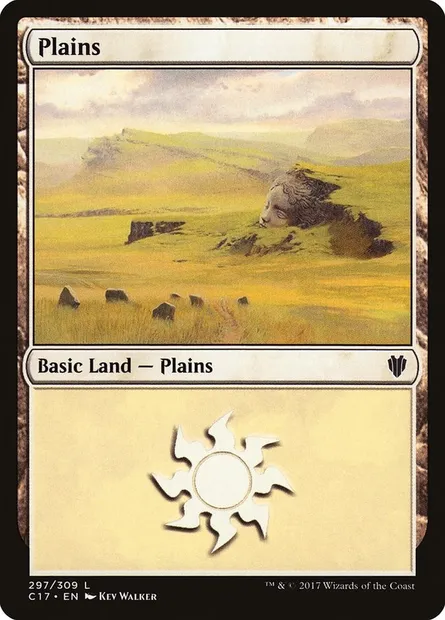 Plains, Magic card C17 297 — Commander 2017 set