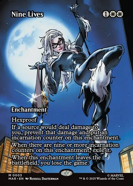 Nine Lives, Magic card MAR 3 — Marvel Universe set