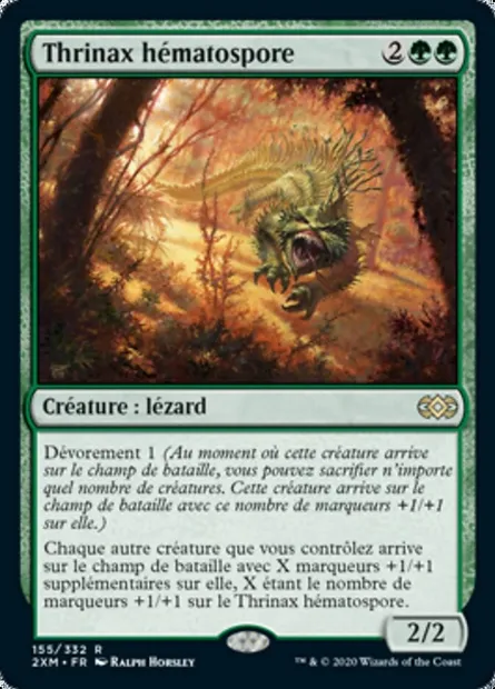 Thrinax hématospore, carte Magic 2XM 155 — extension Double Masters