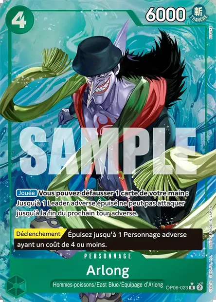 Arlong, carte One Piece OP06-023 — extension ONE PIECE CARD THE BEST