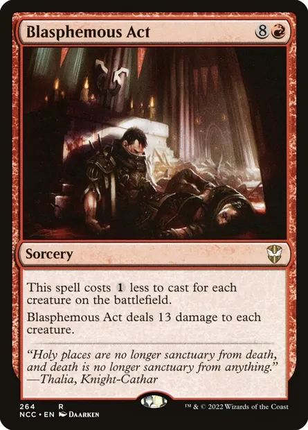 Blasphemous Act, Magic card NCC 264 — New Capenna Commander set