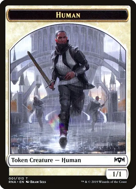 Human, Magic card TRNA 1 — Ravnica Allegiance Tokens set