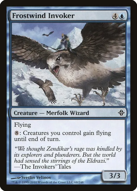 Frostwind Invoker, Magic card ROE 68 — Rise of the Eldrazi set