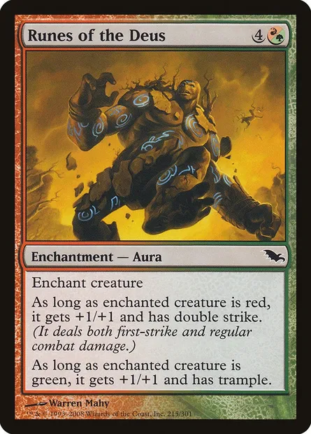Runes of the Deus, Magic card SHM 215 — Shadowmoor set