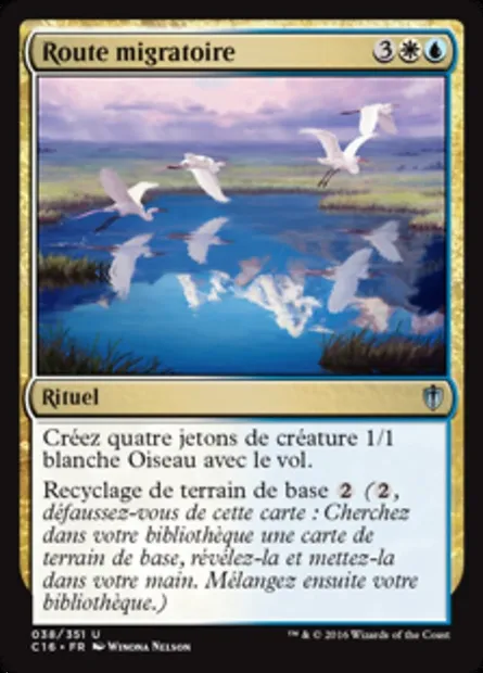 Route migratoire, carte Magic C16 38 — extension Commander 2016