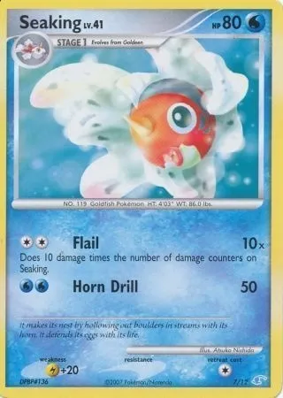 Seaking, Pokémon card TK3M 007 — DP Trainer Kit (Manaphy) set