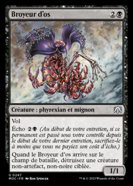 Broyeur d'os, carte Magic MOC 247 — extension March of the Machine Commander