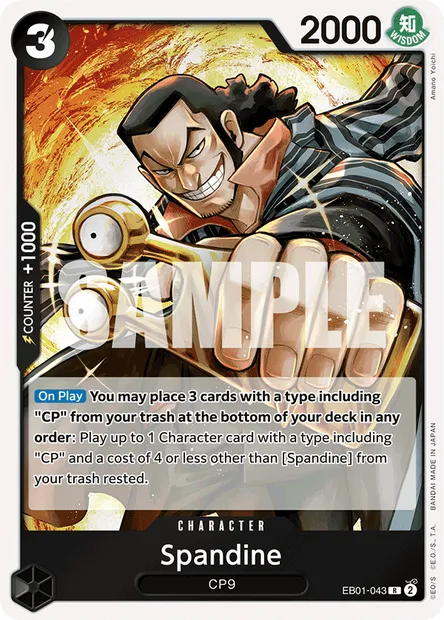Spandine, carte One Piece EB01-043 — extension MEMORIAL COLLECTION