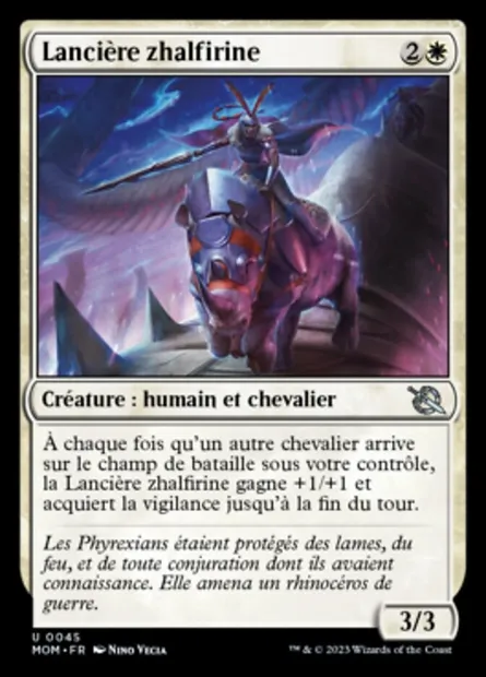Lancière zhalfirine, carte Magic MOM 45 — extension L'invasion des machines