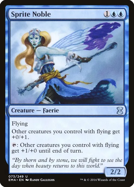 Noble farfadette, carte Magic EMA 73 — extension Eternal Masters