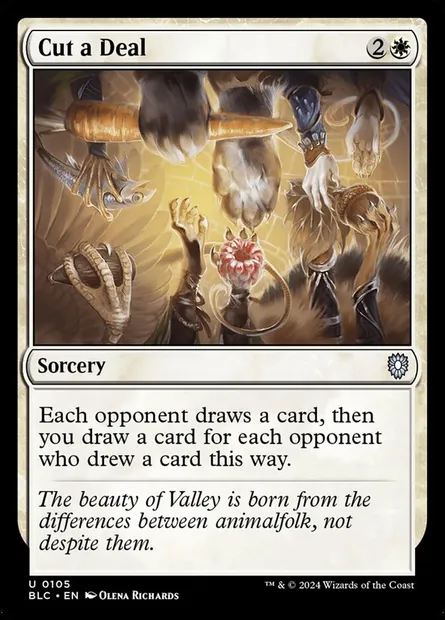 Cut a Deal, Magic card BLC 105 — Bloomburrow Commander set