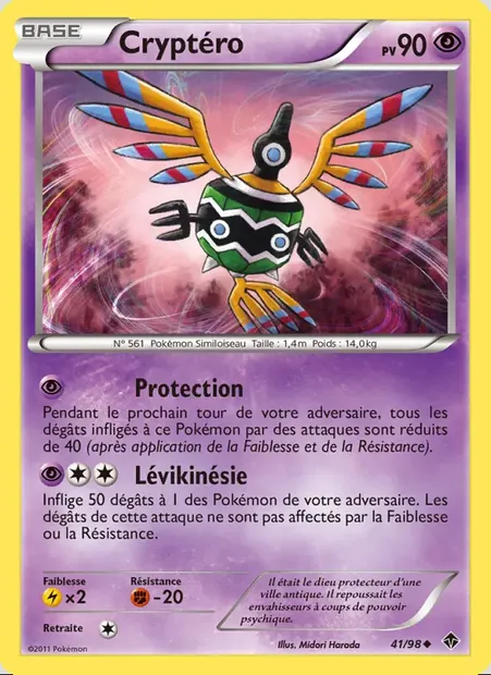 Cryptéro, carte Pokémon EPO 41 — extension Pouvoirs Émergents
