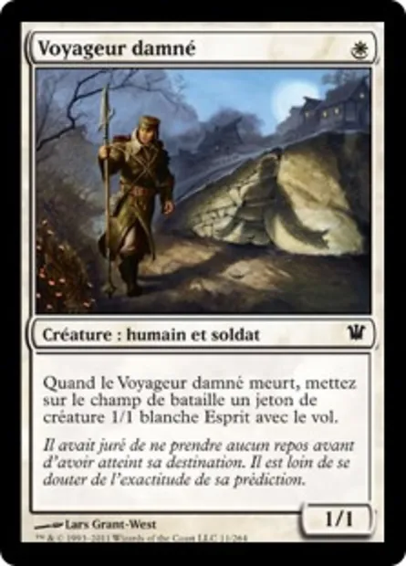 Voyageur damné, carte Magic ISD 11 — extension Innistrad