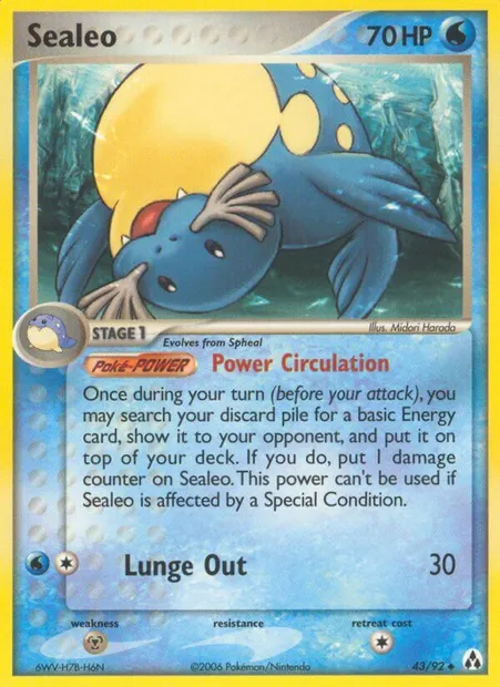 Sealeo, Pokémon card LM 43 — Legend Maker set