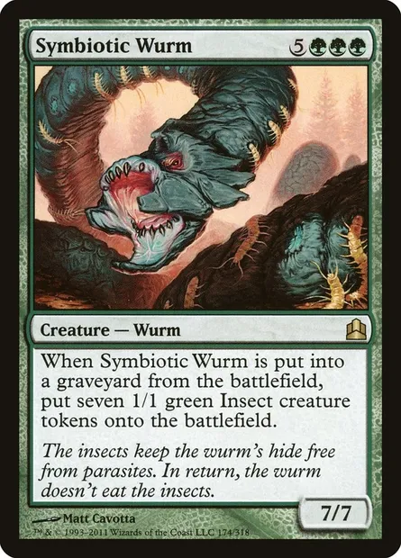 Symbiotic Wurm, Magic card CMD 174 — Commander 2011 set