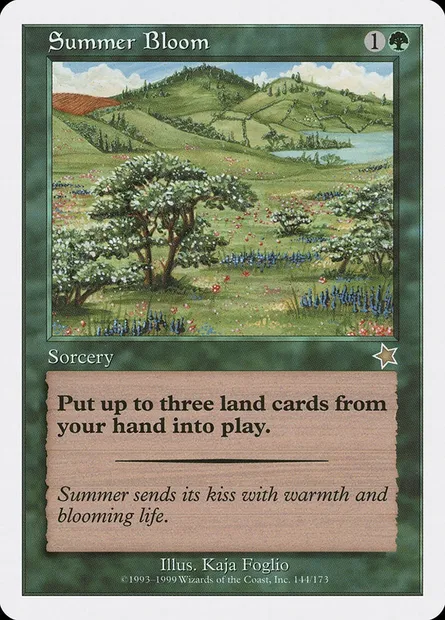 Summer Bloom, Magic card S99 144 — Starter 1999 set