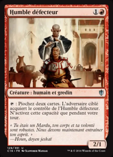 Humble défecteur, carte Magic C16 129 — extension Commander 2016