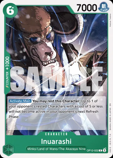 Inuarashi, One Piece card OP12-022 — LEGACY OF THE MASTER set