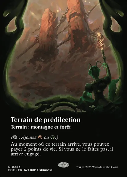 Terrain de prédilection, carte Magic EOE 283 — extension Edge of Eternities