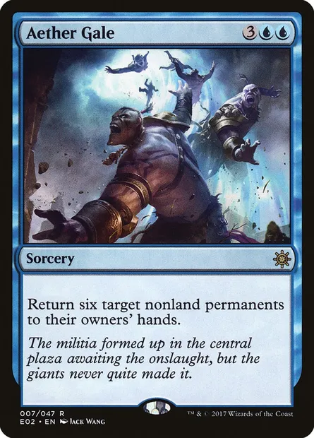 Bourrasque d'Éther, carte Magic E02 7 — extension Explorers of Ixalan