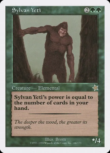 Sylvan Yeti, Magic card S99 146 — Starter 1999 set